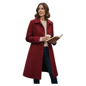 Collection by Gallery red dress coat‎ SZ L